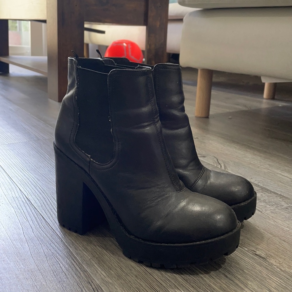 Black booties (unbranded)